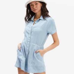 NWT Billabong Gigi Romper Chambray XS